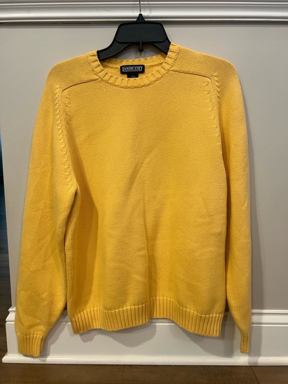Lands' End Women’s Crewneck Sweater - Sunny Yellow